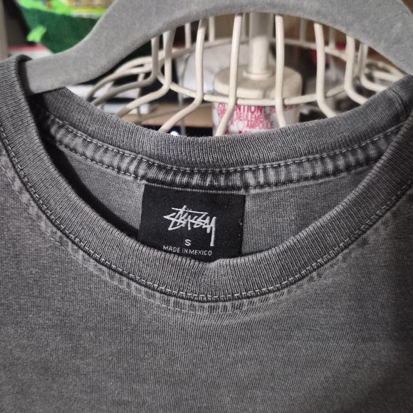 Stussy Charcoal Short Sleeve Tee - Picture 2 of 4